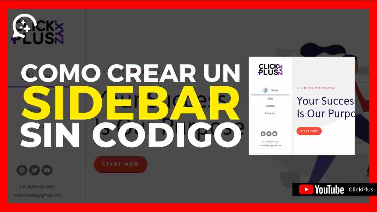 como crear un sidebar con elementor pro sin codigo