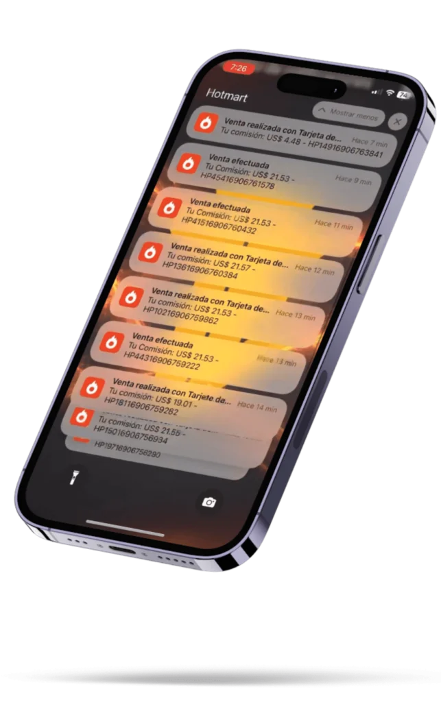 celular notificaciones de venta hotmart 643x1024